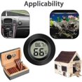 thumbnail image 2 of Meggsi 2 Pack Mini Digital Hygrometer Gauge Indoor , Lcd Mon Temperature Outdoor Humidity Meter For, 2 of 5