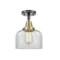 thumbnail image 1 of Innovations Lighting - Bell - 8 Inch 3.5W 1 LED Flush Mount  Black Antique Brass, 1 of 1