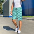 thumbnail image 6 of Sikiie Aquamarine Glitter1 Mens Pajama Shorts, Lightweight Lounge Pant with Pockets Soft Sleep Pj Shorts for Men3X-Large, 6 of 6