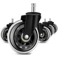 thumbnail image 1 of Rollerblade Office Chair Wheels Replacement for Hardwood Floors, Heavy Duty Desk Chair Wheels for Replacing Chair Mat, Universal Rollerblade Caster Wheels, 1 of 5