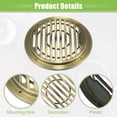 thumbnail image 4 of Unique Bargains 2 Pcs 4.5' Car Speaker Grills Cover Round 4.5 Inch Audio Subwoofer Protector with Screws ABS Bronze Tone, 4 of 8