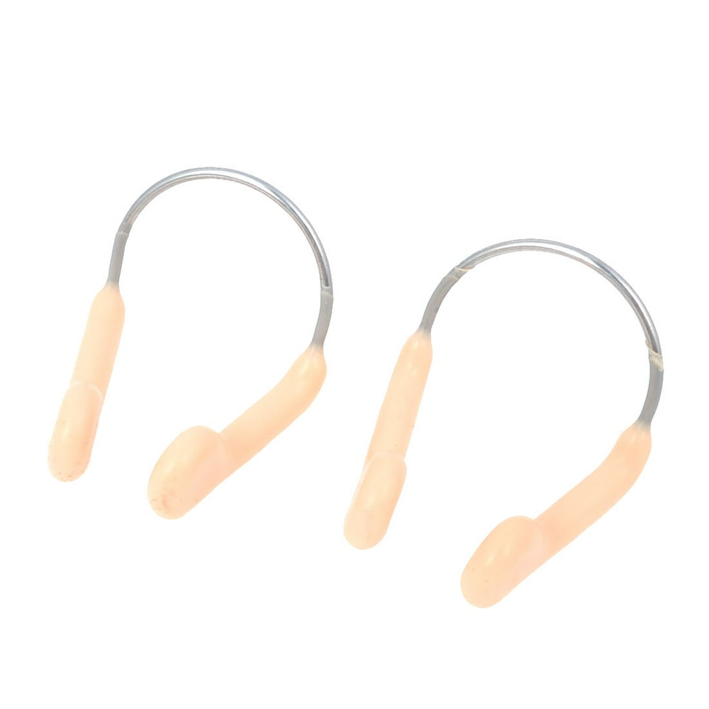 Unique Bargains 2Pcs Soft Rubber Snorkeling Diving Swimming Nose Clip w