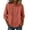Orange, variant on Women's Polyester Blend Collar Half Button Blouse Chest Embroidery 3/4 Sleeve Solid Color Spring Summer Casual Tops for Everyday Wear M-3XL Plus Size