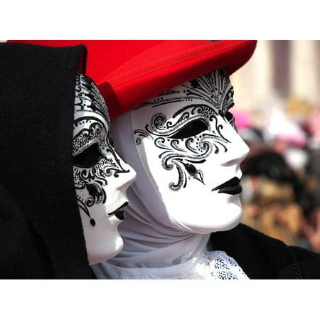 Canvas Print Mask Italy Venice Costume Carnival Panel Stretched Canvas 10 x 14