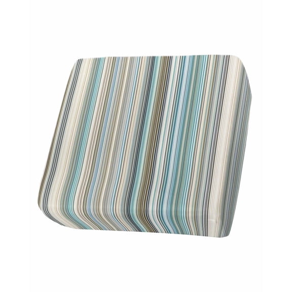 Light Blue Striped Couch Cushion Covers Stretch, Washable Sofa Seat Covers Individual Seat Cushion Sofa Slipcovers Farmhouse Thin Line Modern Abstract Art Couch Cover Furniture Protector S-1PCS