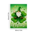 thumbnail image 3 of Drapeau de Jardin Double Face Résistant aux Intempéries en Lin pour la Saint-Patrick 18 Po x 12 Po, 3 of 6