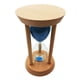 thumbnail image 4 of 15 herramientas de cronometraje de reloj de arena de madera inclinado de color amarillo 20 minutos azul, 4 of 4