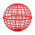 thumbnail image 2 of Rolling Chicken Ball Cage, Chicken Wire Frame, Chicken Wire Mesh, 24inSpherical Enclosure, Small Animal Cage, Outdoor Grazing, Red Finish, 1 Pc, 2 of 6