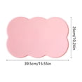 thumbnail image 3 of Silicone Pet Food Mat,17.32x10.6 Inch Rectangular Non-slip Dog & Cat Mat for Food & Water Bowls,Splash-proof Pet Food Mats,Easy to Clean,Pink, 3 of 7