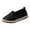 Black, variant on Women's Slip On Clogs Easy Clean Comfort for Outdoor Women's Casual Shoes Comfortable Flat On Loafers For Everyday Wear Breathable Knit Sole Design With Jeans All Season Closed Toe