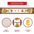 thumbnail image 3 of Fall Thanksgiving Table Runner ,Autumn Holiday Rust Orange Table Runners 72 inches Long,Harvest Decorations Farmhouse Home Kitchen Dining Party Decor (Orange), 3 of 5