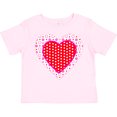 thumbnail image 3 of Inktastic Valentine Red Heart with Dots Boys or Girls Toddler T-Shirt, 3 of 5