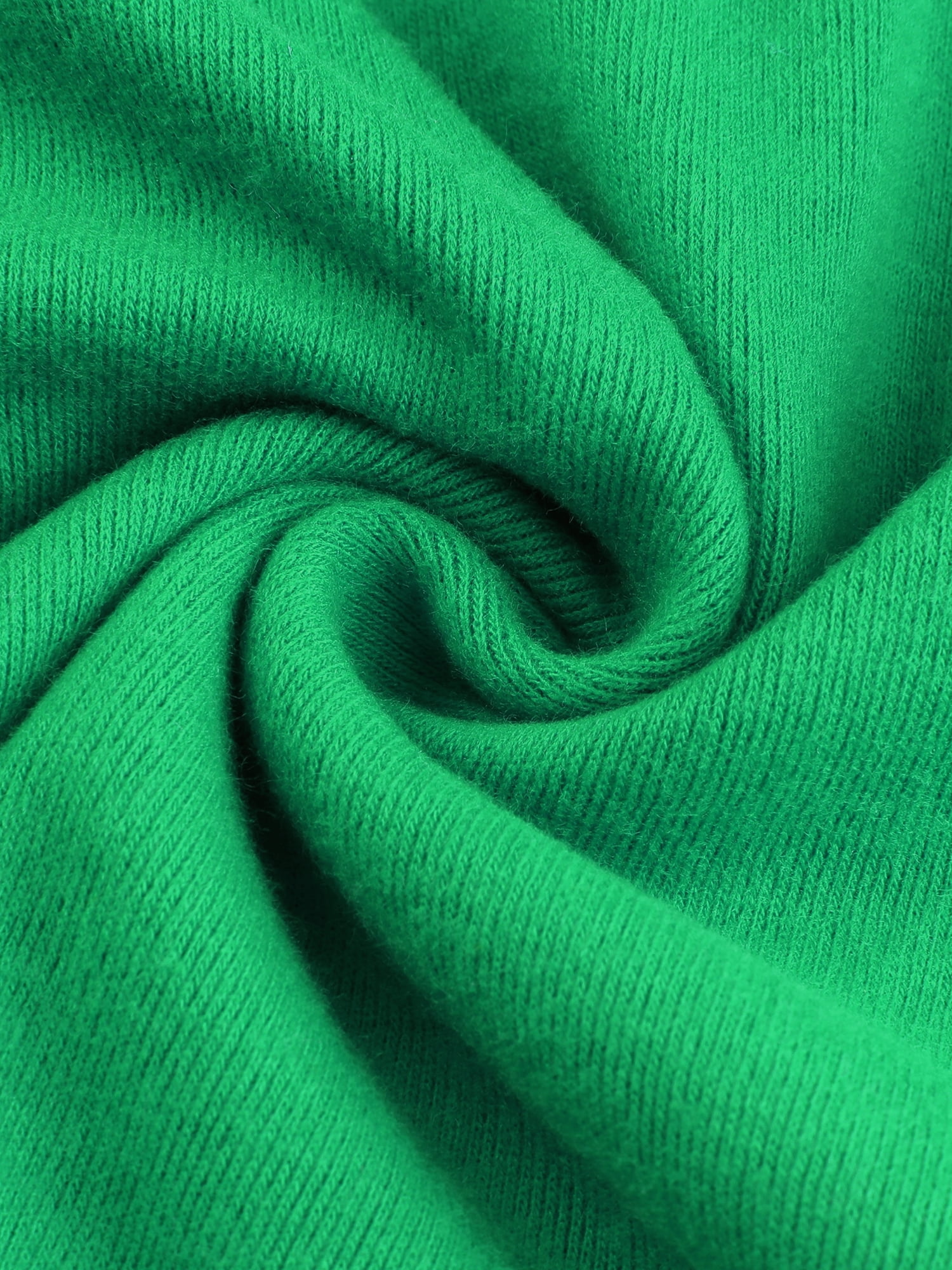 DARING DIVA V Neck Knitted Buttons Decor Ruched Blouse Top XS Shamrock Green