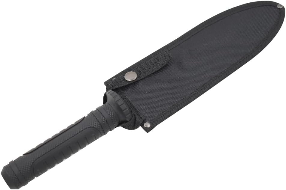 Snake Eye Tactical 15" Fixed Blade Hunting Knife - 9" Sawback Stainless Steel Blade w/ Nylon Sheath