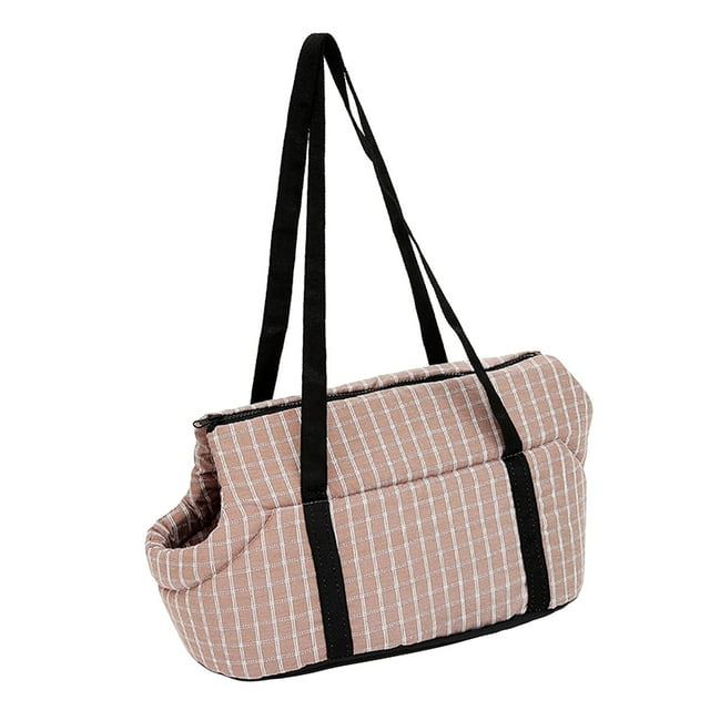 Cómoda bolsa de transporte para mascotas, bolsa de transporte para perros ventilada, bolsa de transporte para gatos, bolsa de viaje para perros, bolso , Café, L