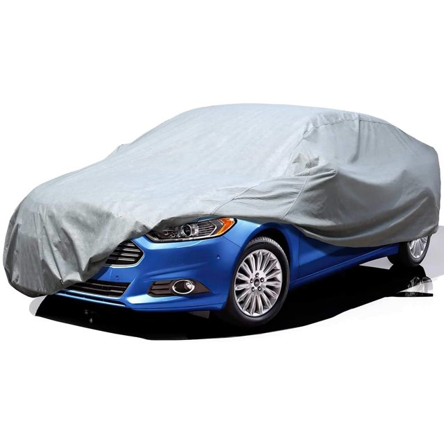 Leader Accessories Basic Guard 3 Layer Dust UV Ray Resistant Universal Fit Outdoor use Car Cover Up To 264"