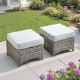 thumbnail image 4 of Ovios Patio Furniture Set 8 Pieces Patio Conversation Seating All-Weather Rattan Wicker Outdoor Sectionals with Swivel Rocking Chair for Backyard, 4 of 9
