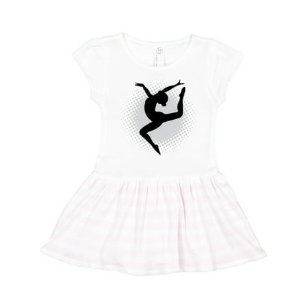 

Inktastic Ballet Dancer Silhouette Ballerina Gift Toddler Girl Dress