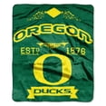 thumbnail image 1 of Oregon Ducks 50"x60" Royal Plush Raschel Throw Blanket -  Label Design, 1 of 1