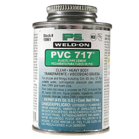 Ips Corporation Ips Weldon 10861 WeldOn 717 PVC Solvent Cement Clear