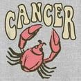 thumbnail image 2 of Women's Lost Gods Zodiac Cancer Art Symbol  Graphic Tee Athletic Heather X Large, 2 of 4