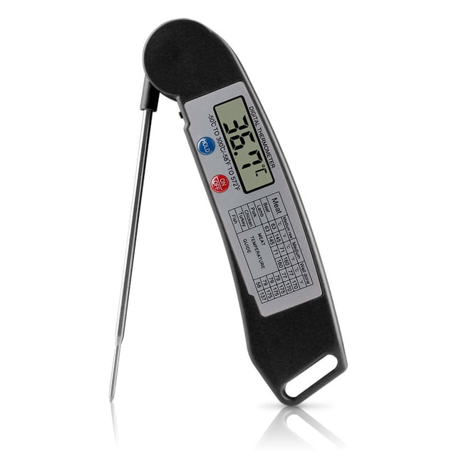 Barbacoa Termómetro Portátil Termómetro de Acero Inoxidable Sonda Sistema Cocina Cocina Temperatura Medidor Instrumento de Medición Restaurante Negro Monstrate HA009664-02