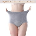 thumbnail image 4 of 3 Pack Women's Incontinence Underwear Washable, Double Elastic High Waist Adult, 4 of 6