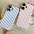 thumbnail image 3 of Striped Case for iPhone SE 2022/2020,Cute Phone Case for iPhone 7/8 Aesthetic Pattern Design, Hybrid 2-Layer Shockproof Protective Cover for Girls Women (Pink,SE/7/8), 3 of 6