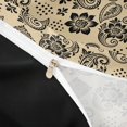 thumbnail image 4 of jejeloiu Black Paisley Duvet Cover Queen For Men Women,Bohemian Print Queen Bedding,Beige Black,Black Reversible,3 Pieces,1 Duvet Cover and 2 Pillowcases, 4 of 6