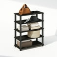 thumbnail image 5 of Furinno Turn-S-Tube 3-Tier Multipurpose Stackable Standing Shelves, Espresso/Black, Set of 2, 5 of 6