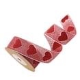 thumbnail image 4 of 2 rollos de cinta de poliéster de 5 m con estampado de corazones para envolver regalos de San Valentín (modelo 9), 4 of 6