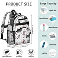 thumbnail image 6 of Scribble Dogs Backpack for School,Cute School Bag,Schoolbag with Adjustable Shoulder Straps & Padded Back,15.25"x11.5"x5.25", 6 of 6