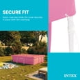 thumbnail image 4 of INTEX 8.5ft x 5.3ft Rectangular Outdoor Backyard Swimming Pool Debris Cover, Pink, 4 of 6
