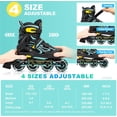 thumbnail image 3 of Adjustable Flashing Inline Skates, All Wheels Light Up, Fun Illuminating Skates for Kids Men Adult Women and Boys, 3 of 13