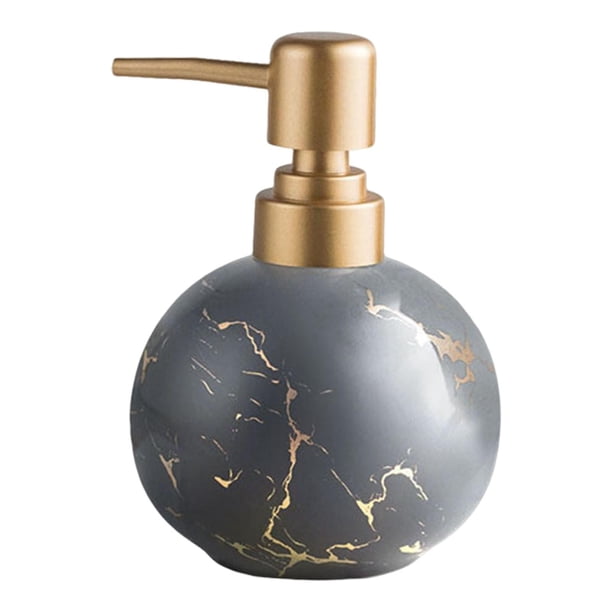 de jabón de cerámica con capacidad para 300ml, champú de , de loción de baño reutilizable recargable, botella con , GRIS Sunnimix botella dispensadora de jabón
