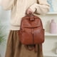thumbnail image 1 of Mochila de cuero para hombre y mujer | Bolso de viaje de gran capacidad | Mochila de cuero sintético para portátil con múltiples bolsillos para la escuela, el trabajo y el uso diario, 1 of 6