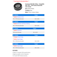 thumbnail image 2 of Accessory Belt Idler Pulley - Compatible with 1992 - 1999 Pontiac Bonneville 3.8L V6 GAS 1993 1994 1995 1996 1997 1998, 2 of 2