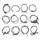 thumbnail image 2 of Rubber Band for Hair Set Hair Ties Elastic Hair Bands for Girls Gatherings Black Durable Material Keeps Hair in Place, 2 of 3