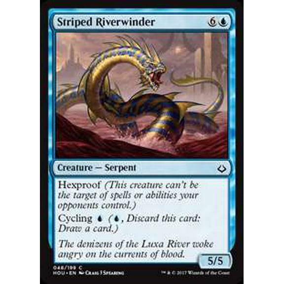 MtG Hour of Devastation Common Striped Riverwinder #48
