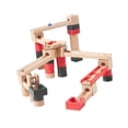 thumbnail image 3 of Juego de pista de madera Montessori, juguetes de regalo, bloques de , bloques de construcción de madera, juguetes, juego de construcción para, 3 of 8