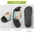 thumbnail image 7 of GZHJMY Stylish Slides for Women Men, Abstract Art Young Woman with Flowers Soft Flexible Slip-on Sandals Slippers, 7 of 7
