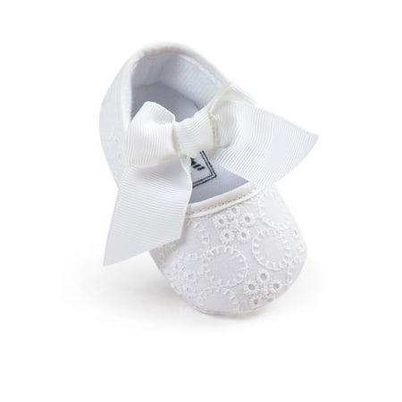 

Ardorlove New Toddler Baby Shoes Non-Slip Bowknot Princess Shoes Infant Slip on Prewalkers 0-18M
