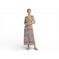 thumbnail image 1 of Chemin de Moda Robe d'Été Sans Manches à Col en V à Imprimé Floral Longueur Cheville pour Femme, 1 of 1