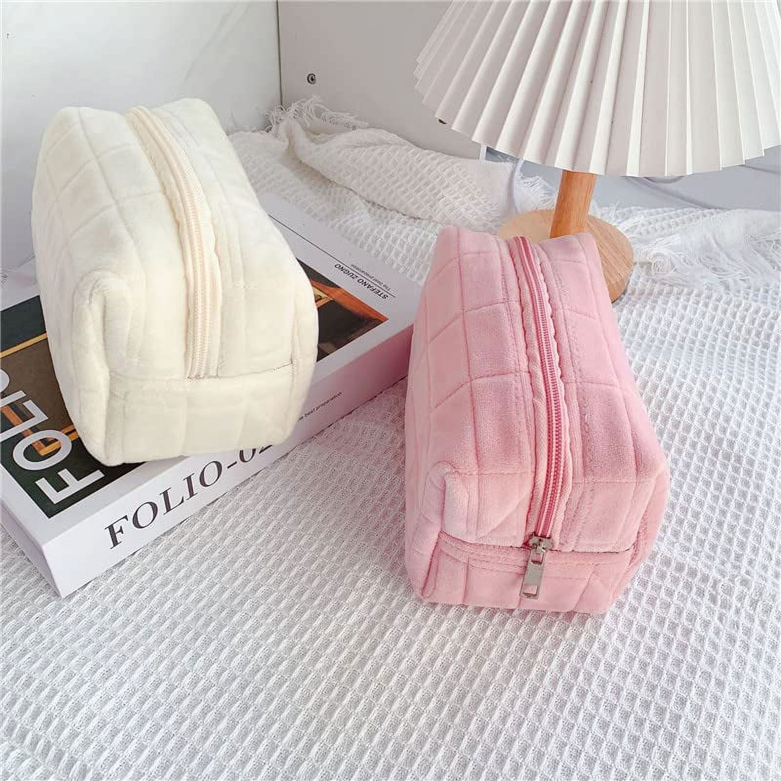 Cyflymder Women Velvet Soft Small Cosmetic Bag Hasp Girl Lipstick Bag  Sanitary Pads Organizer Pouch Travel Makeup Bags Mini Beauty Case