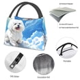 thumbnail image 4 of Easygdp Cute Cloud Bichon Frise Bolsa de Almuerzo Insulada Reutilizable, Bolsa de Mano y Bandolera para Oficina, Trabajo, Viajes, 4 of 6