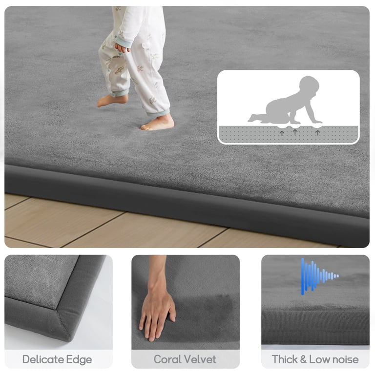 Teler Baby Play Mat, 1.3" Thick Foam, 50x50 Inches photo 2
