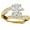Yellow Gold, variant on 1.5 Caratw Oval Cut Micropave Split Shank Platinum Diamond Engagement Ring (H-I Color I1-I2 Clarity 1 Ct Center)