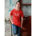 thumbnail image 2 of Send Memes Secret Message Graphic Quote Men Red T-Shirt, Male Large, 2 of 4