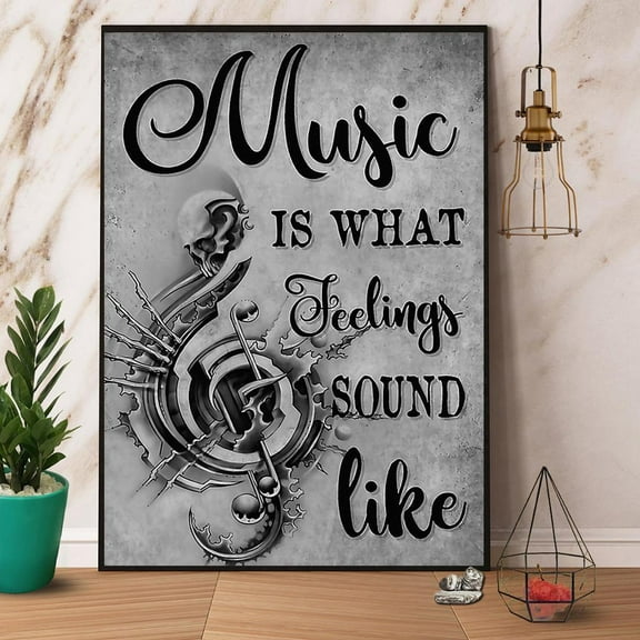 Cello Music Is What Feelings Sound Like Paper Poster No Frame Matte Wall Art Decor 11 x 17 Inch Poster