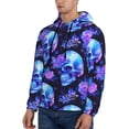 thumbnail image 3 of Sikiie cool crystal Skull flower Men's Hoodie, Essentials Hoodie, Sweatshirt, Pullover Hooded Sweatshirt for Men-XX-Large, 3 of 7
